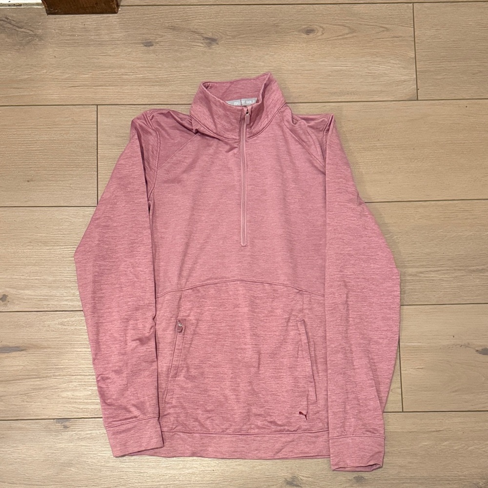 Puma Mauve Quarter-Zip Pullover